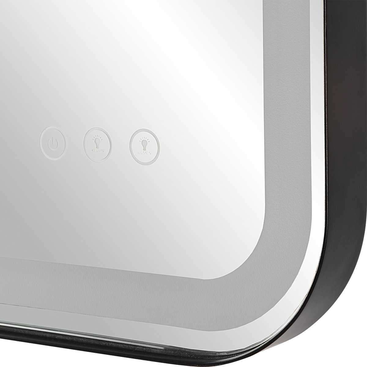 Crofton Lighted Vanity Mirror, Black view 6