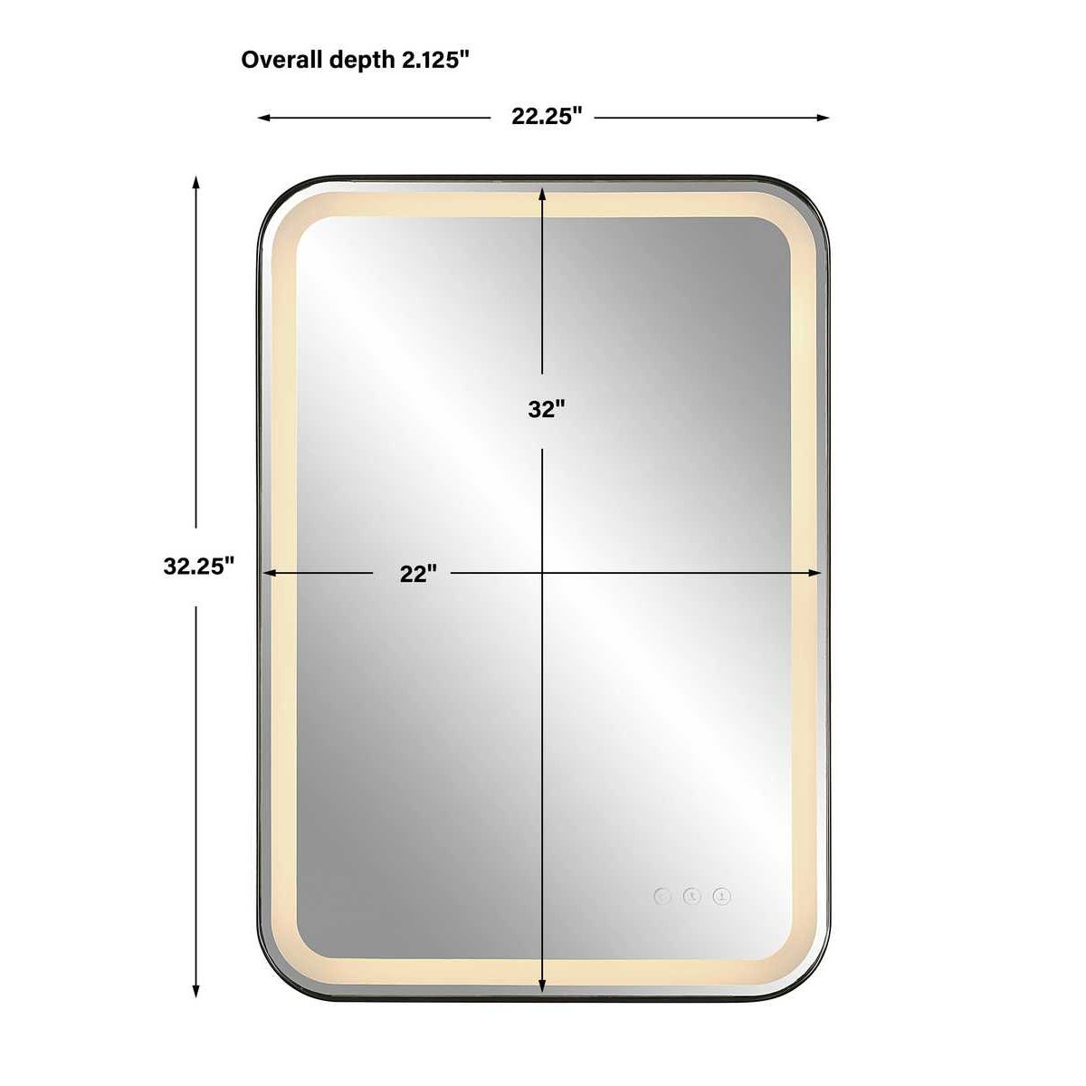 Crofton Lighted Vanity Mirror, Black view 20