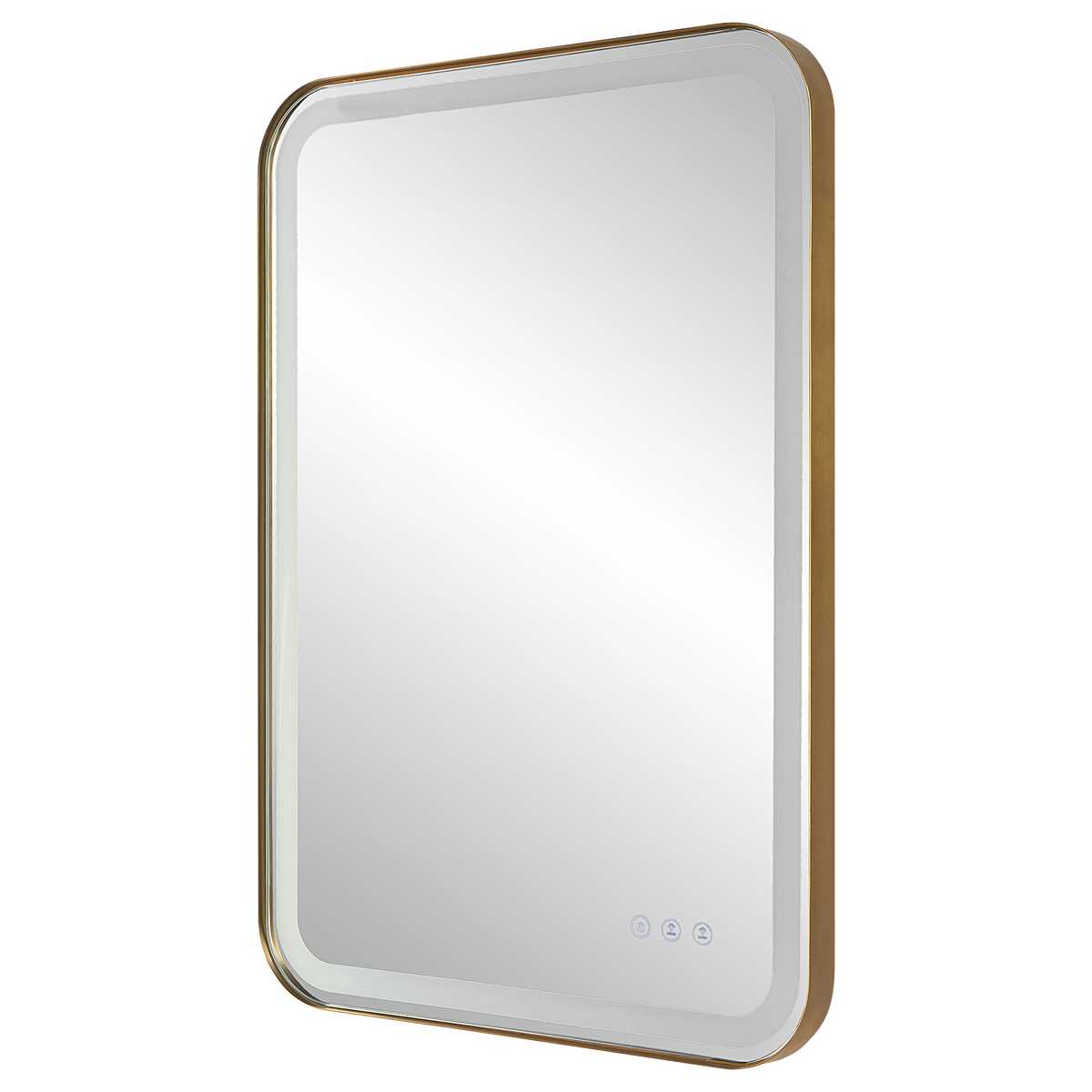 Crofton Lighted Vanity Mirror, Brass view 5