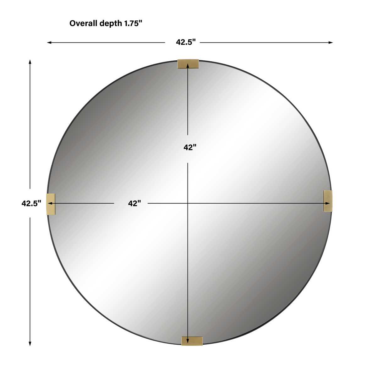 Clip Round Mirror - Uttermost