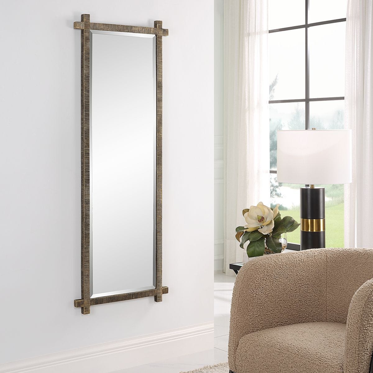 アンジー@プロフ　美品　UTTERMOST社製　大型鏡 Amadeus Mirror - Uttermost