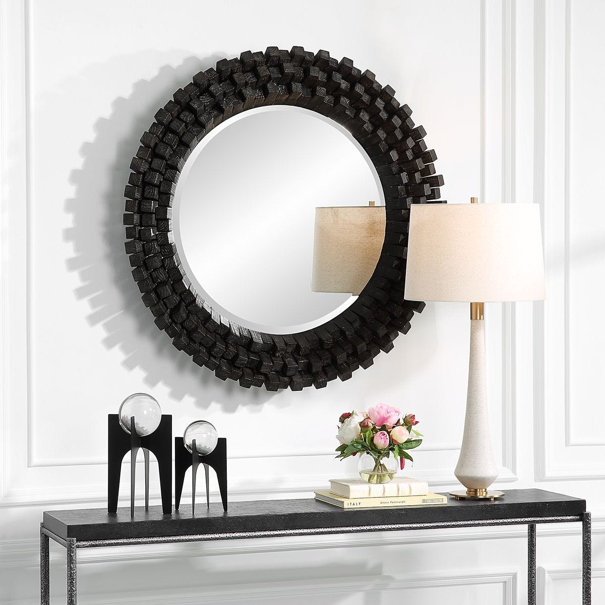 Circle of Piers Round Mirror view 3