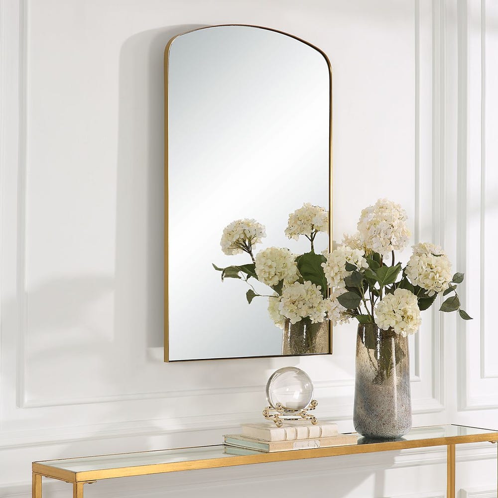 Tordera Arch Mirror, Brass view 9