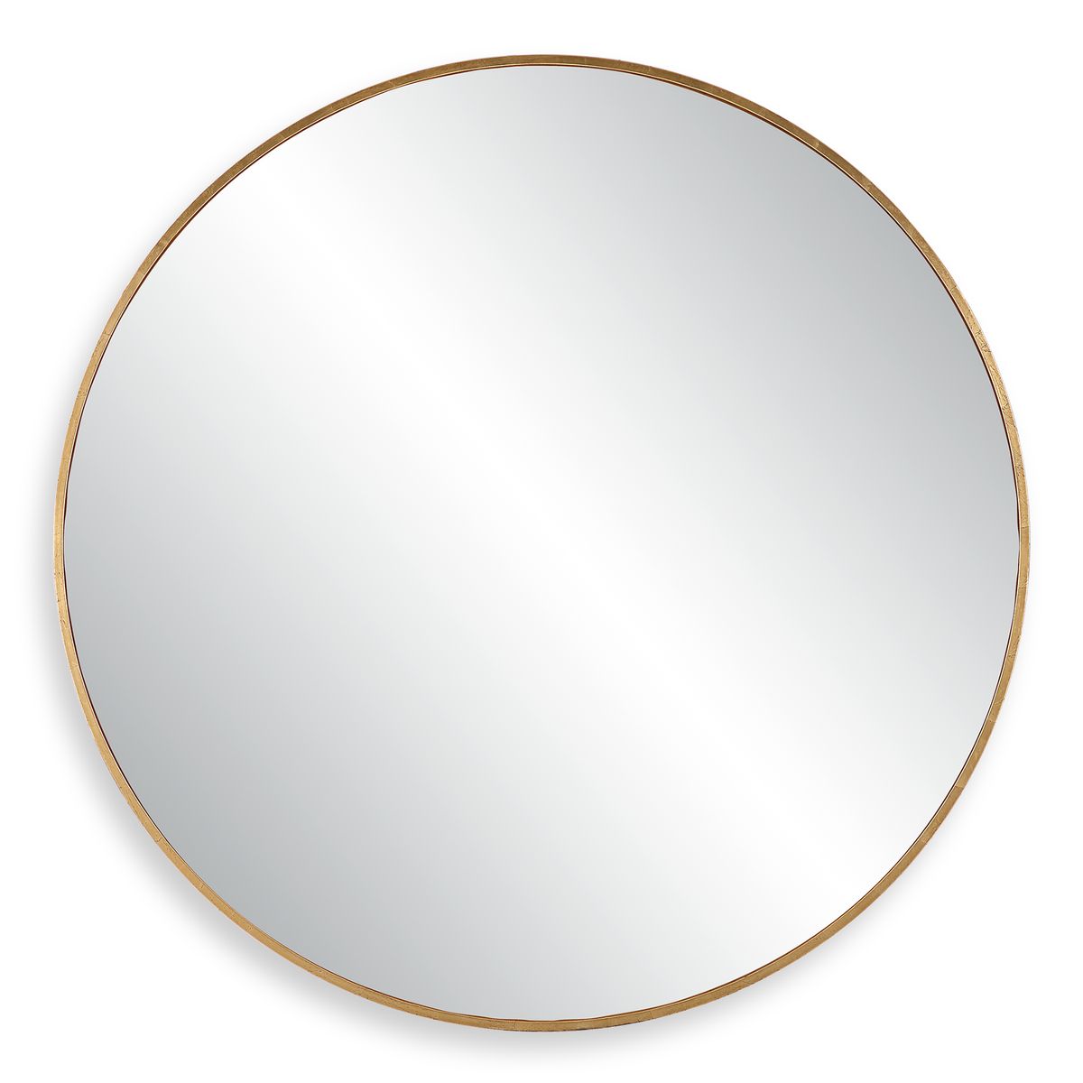 Junius Large Round Mirror, Gold view 2