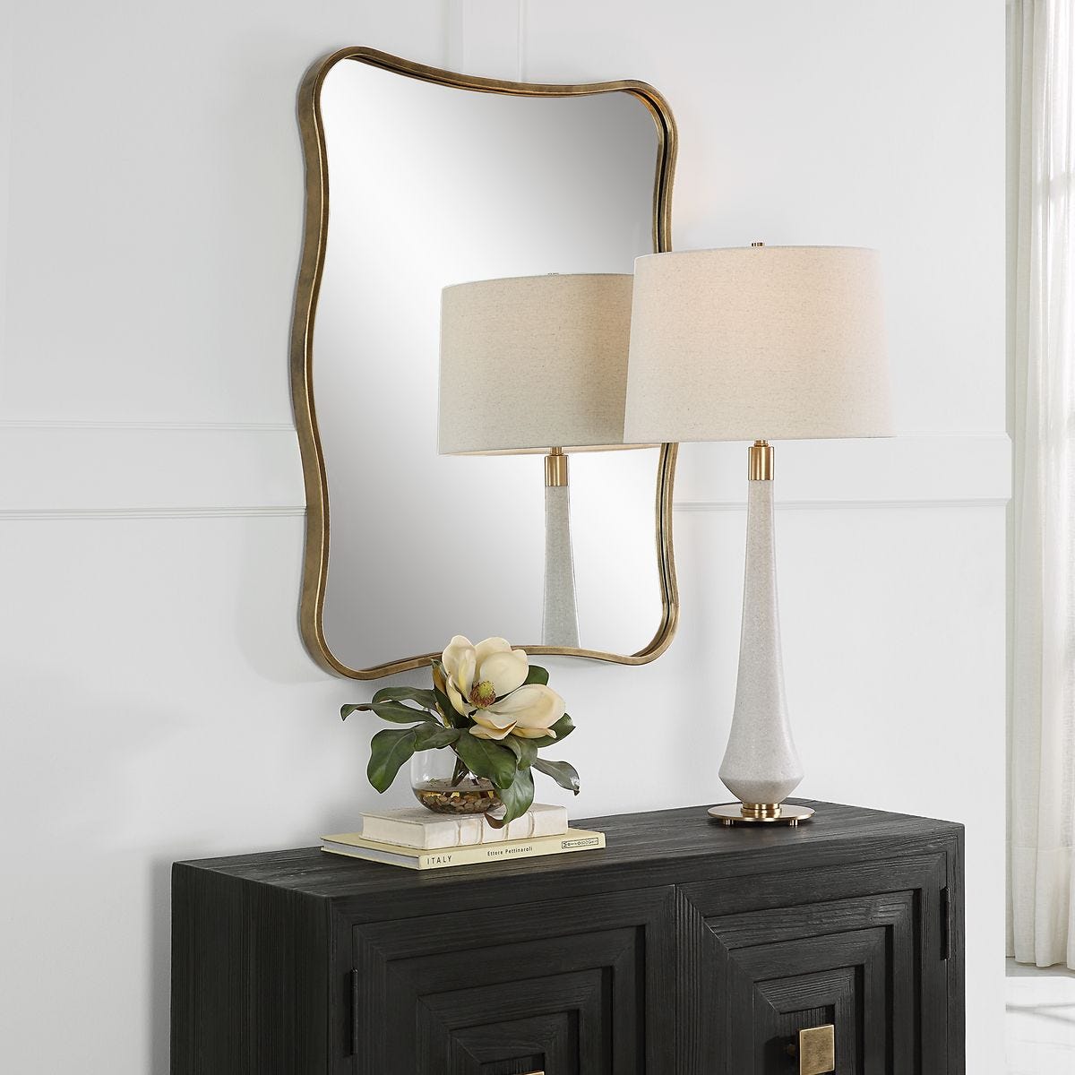 Pavia Vanity Mirror, Gold - Uttermost