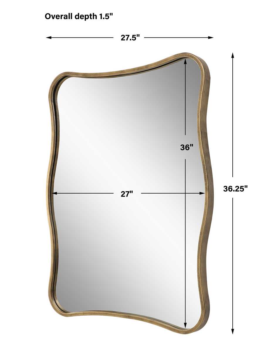 Pavia Vanity Mirror, Gold - Uttermost