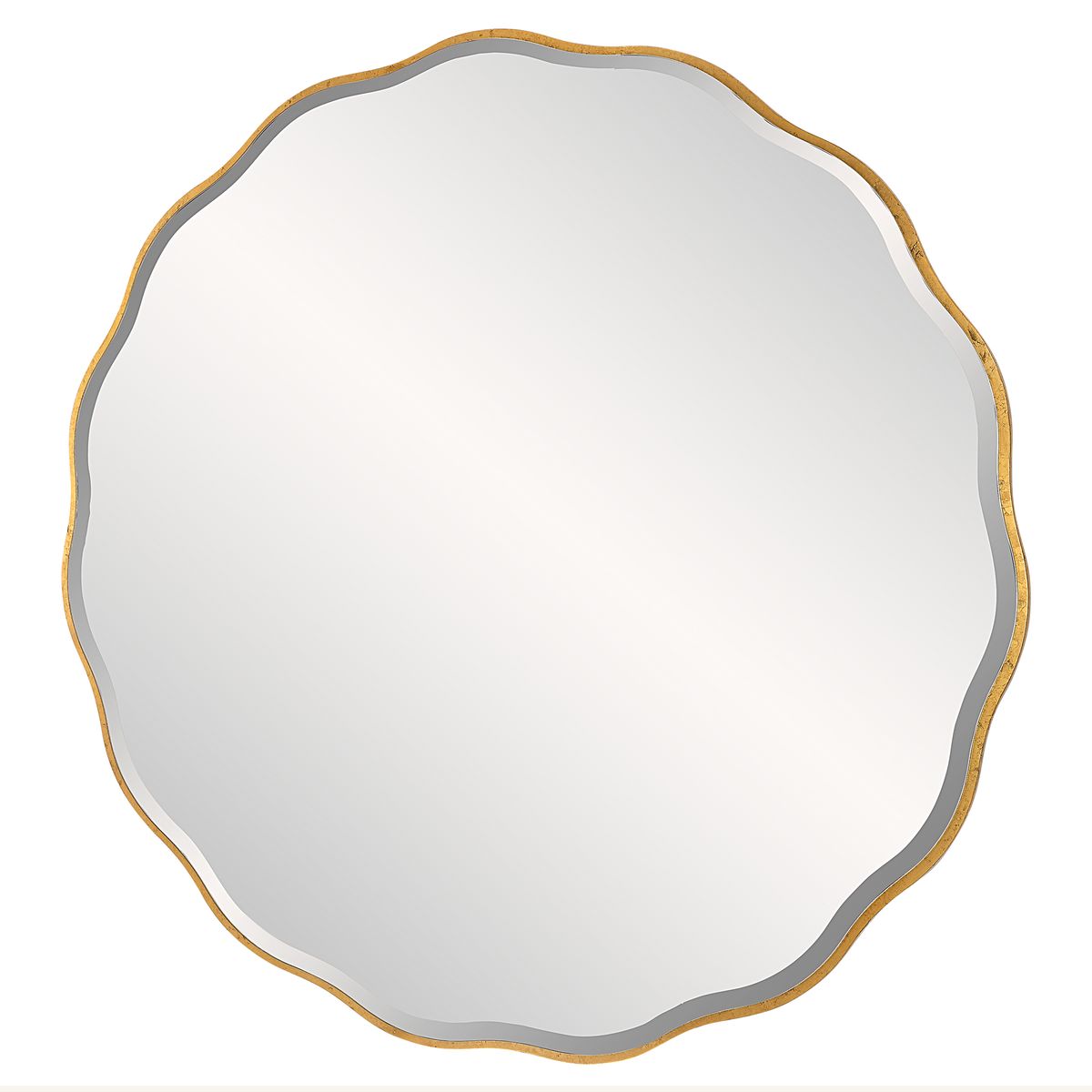 Aneta Large Round Mirror, Gold view 4