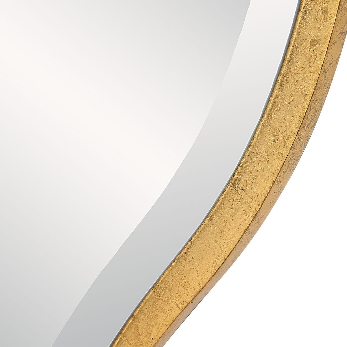美品　UTTERMOSTアターマスト社製Gold Mirror大型鏡 Aneta Large Round Mirror, Gold - Uttermost