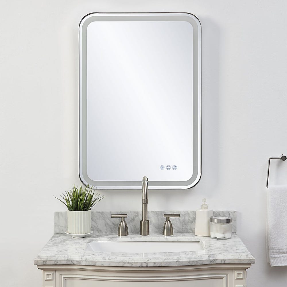 Crofton Lighted Vanity Mirror, Nickel view 15