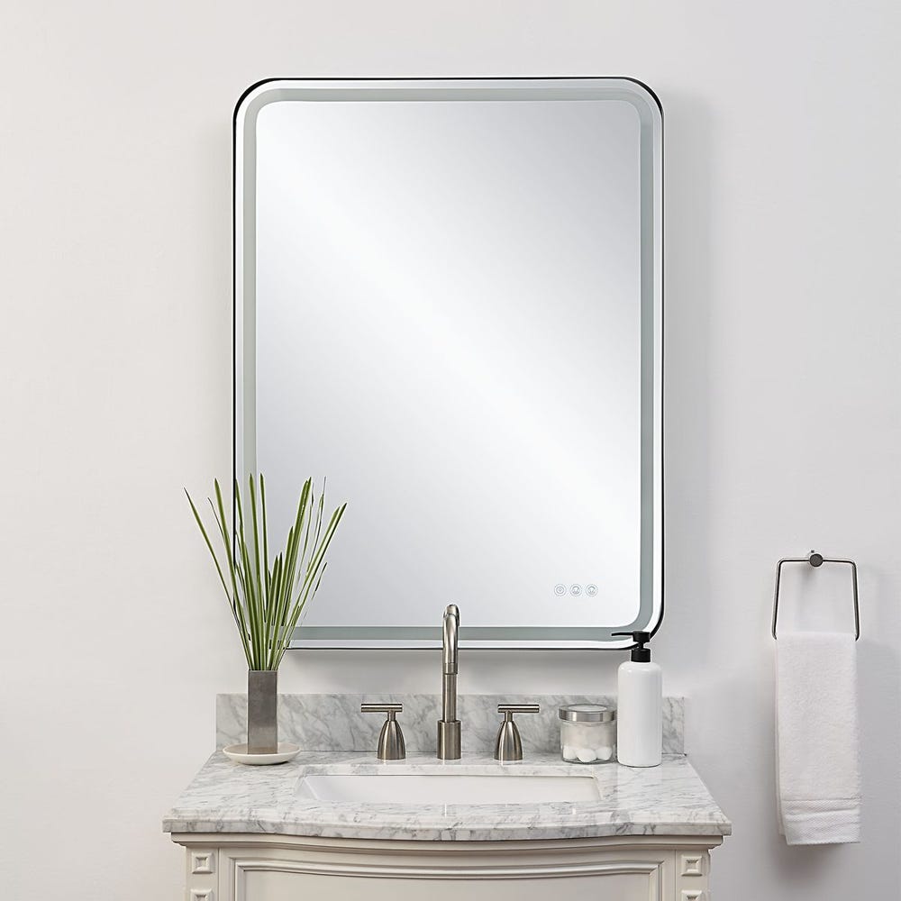 Crofton Lighted Large Mirror, Black view 14