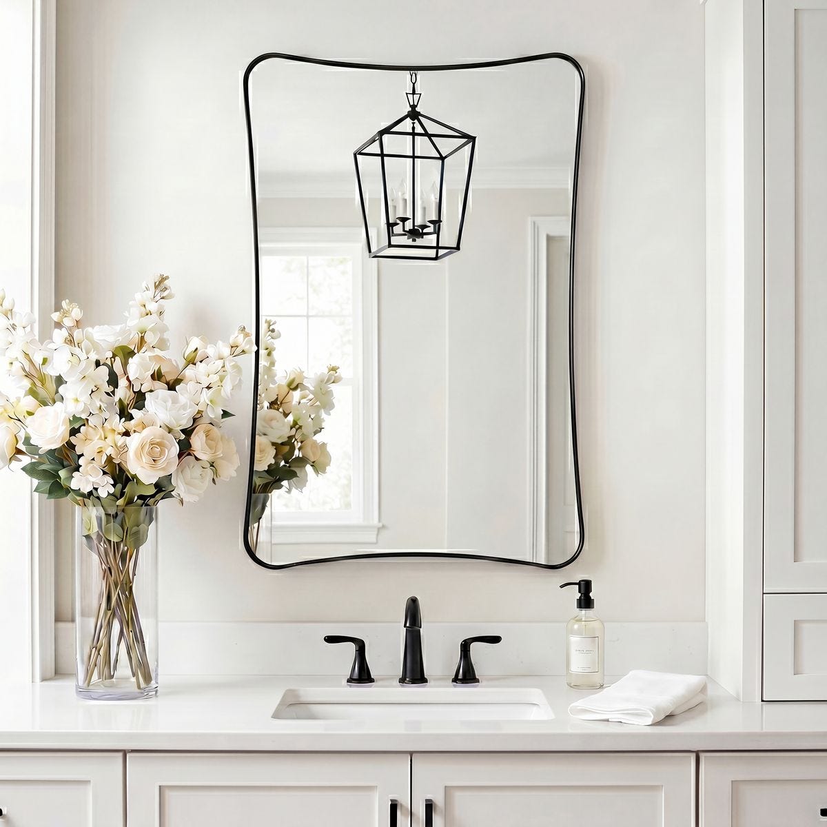 Loudon Vanity Mirror, Black - Uttermost