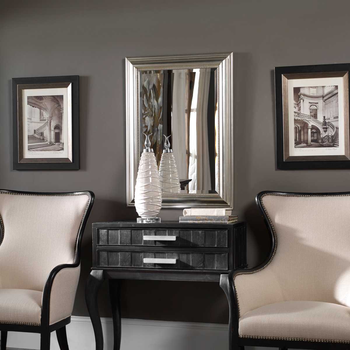 Stuart Mirror, Silver - Uttermost
