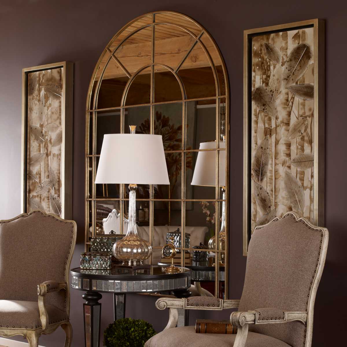 Grantola Arch Mirror, Gold view 3