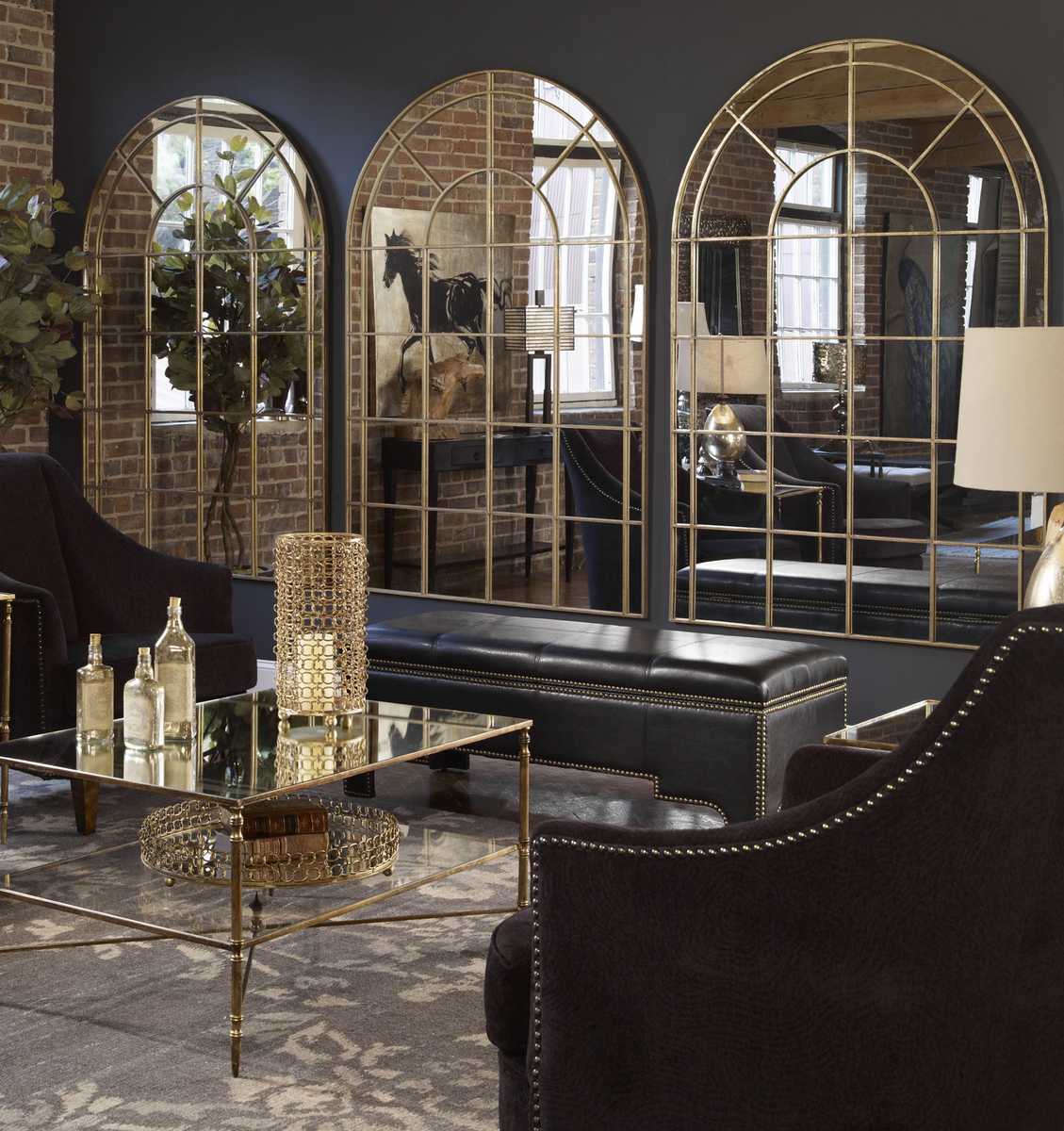 Grantola Arch Mirror, Gold view 4