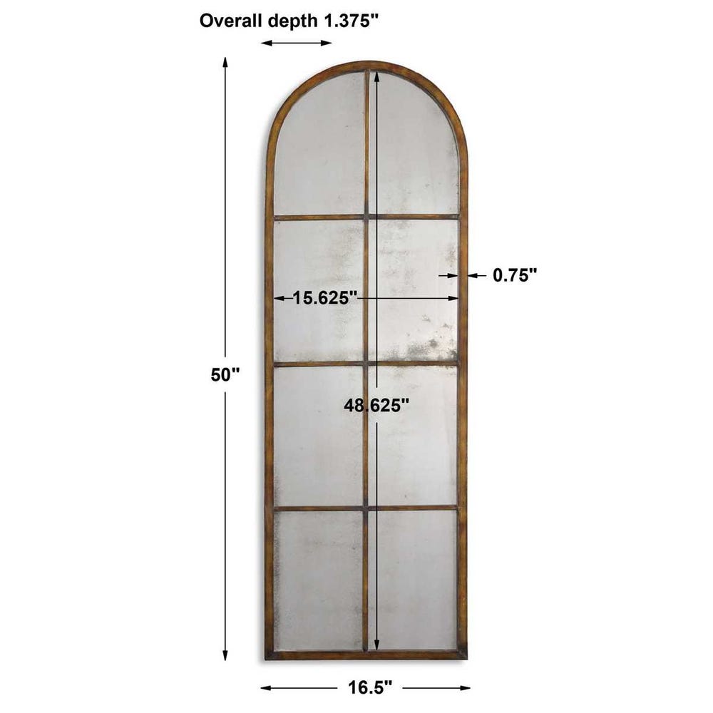 Amiel Arch Mirror, Bronze view 12