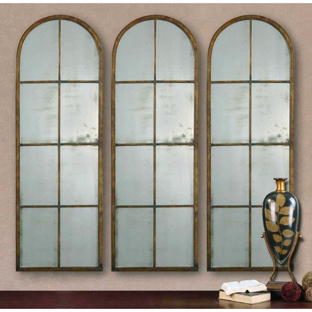 Amiel Arch Mirror, Bronze view 11