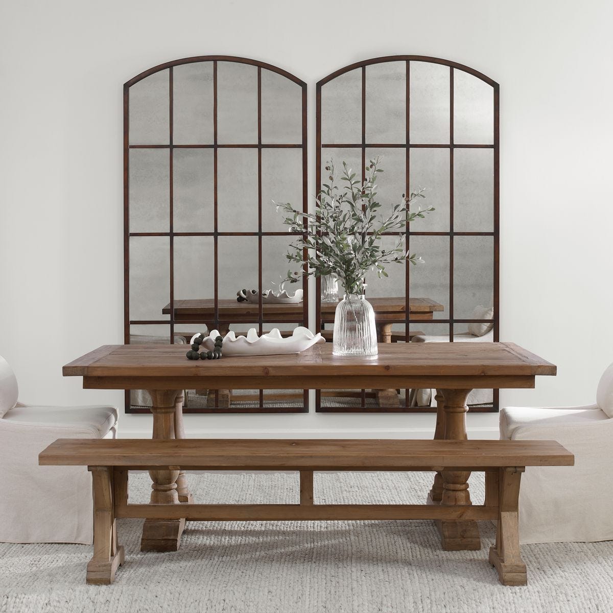 Amiel Large Arch Mirror, Bronze - Uttermost