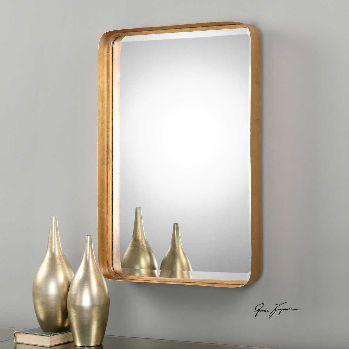 Crofton Vanity Mirror, Gold view 3
