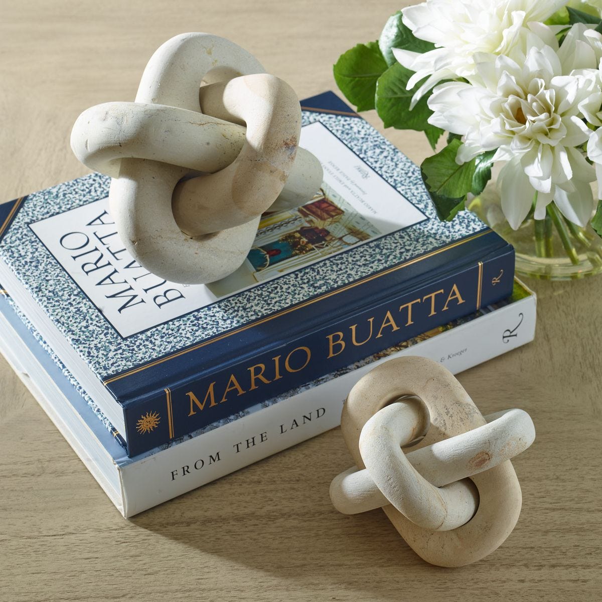 Limestone Link Indoor-Outdoor Sculptures, S/2 - Uttermost