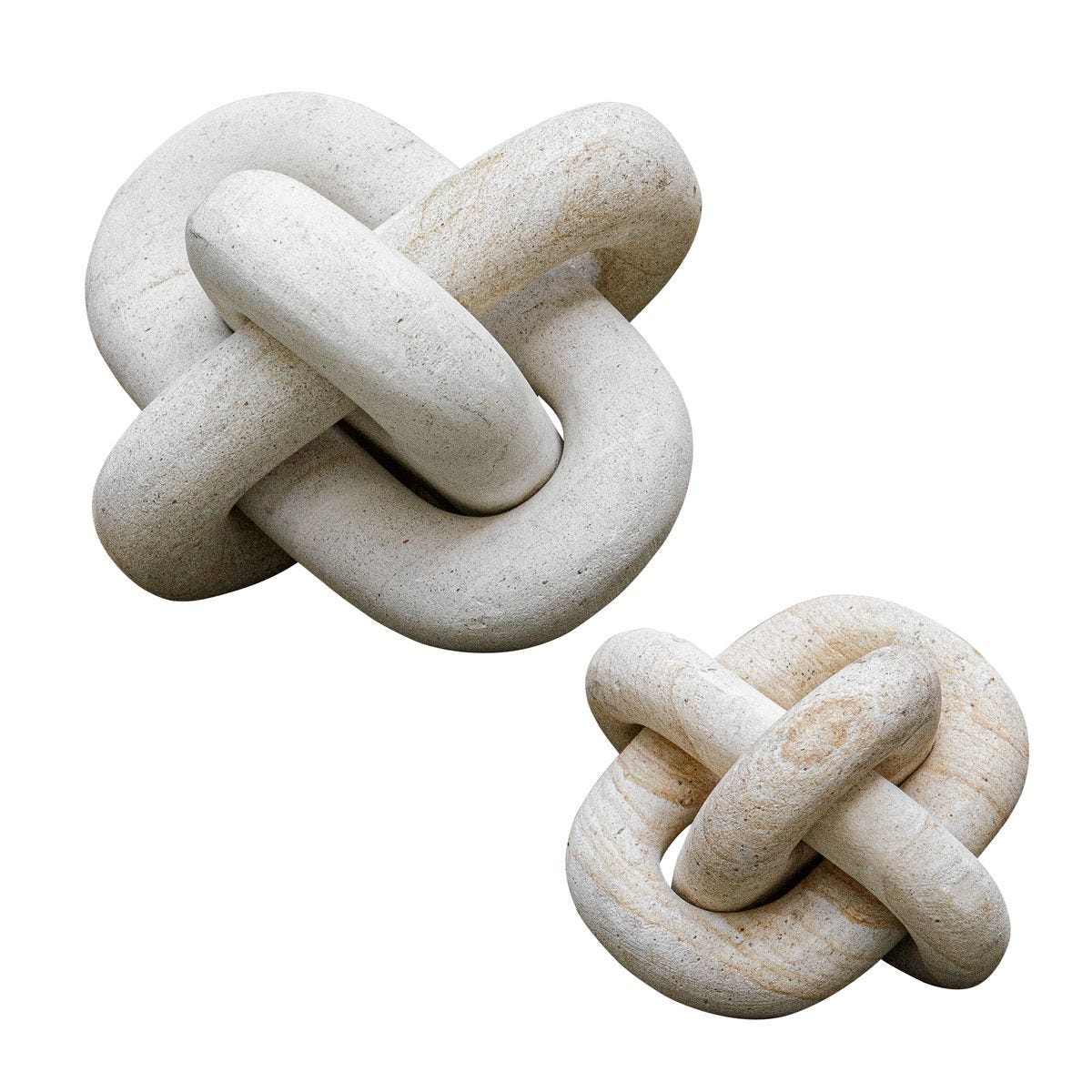 Limestone Link Indoor-Outdoor Sculptures, S/2 - Uttermost