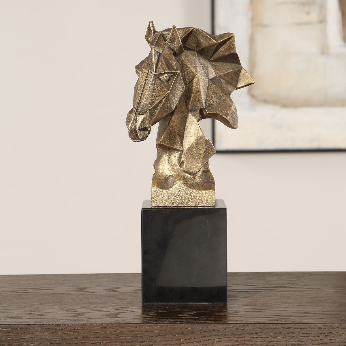 Chiseled Horse Bust, Sculpture - Uttermost