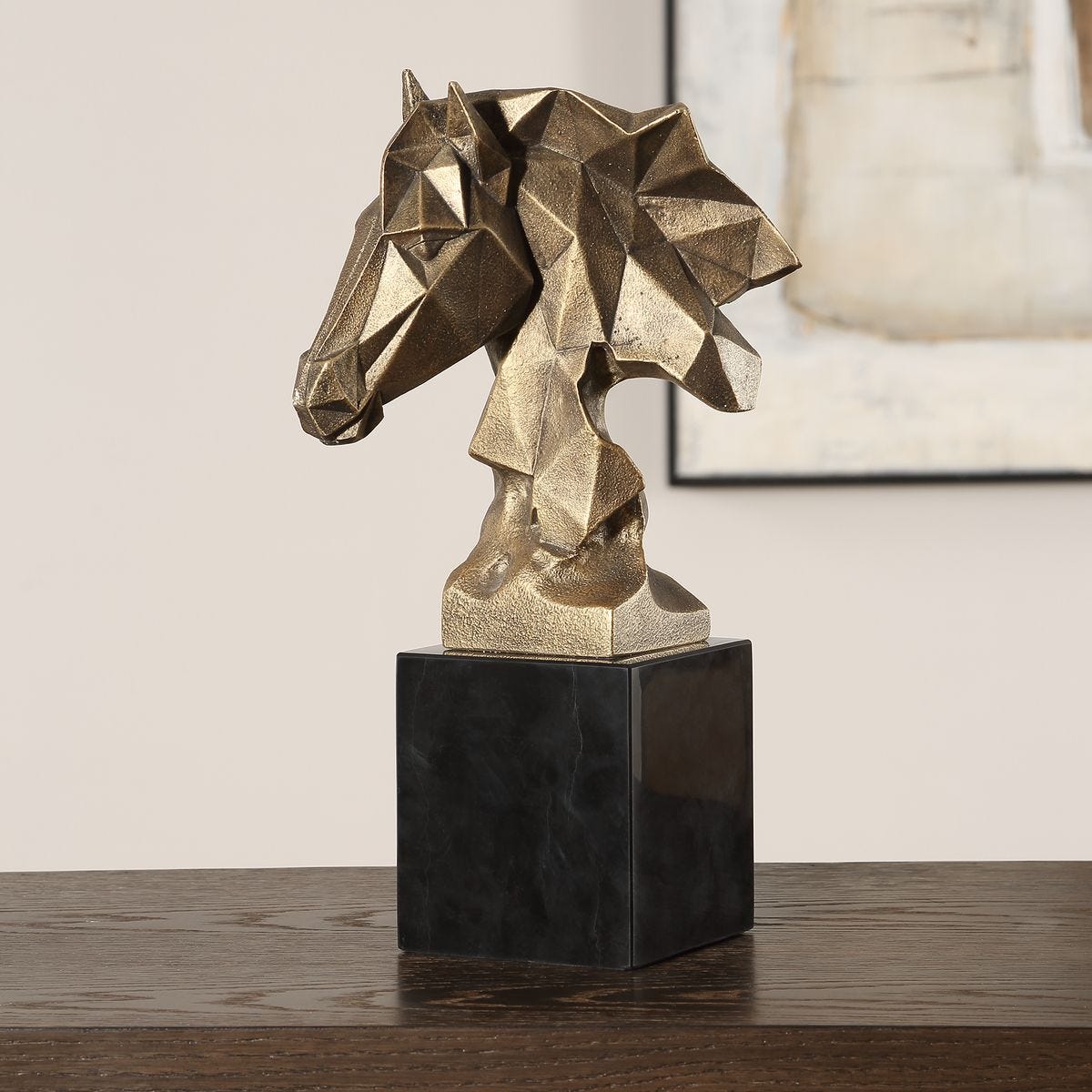 Chiseled Horse Bust, Sculpture - Uttermost