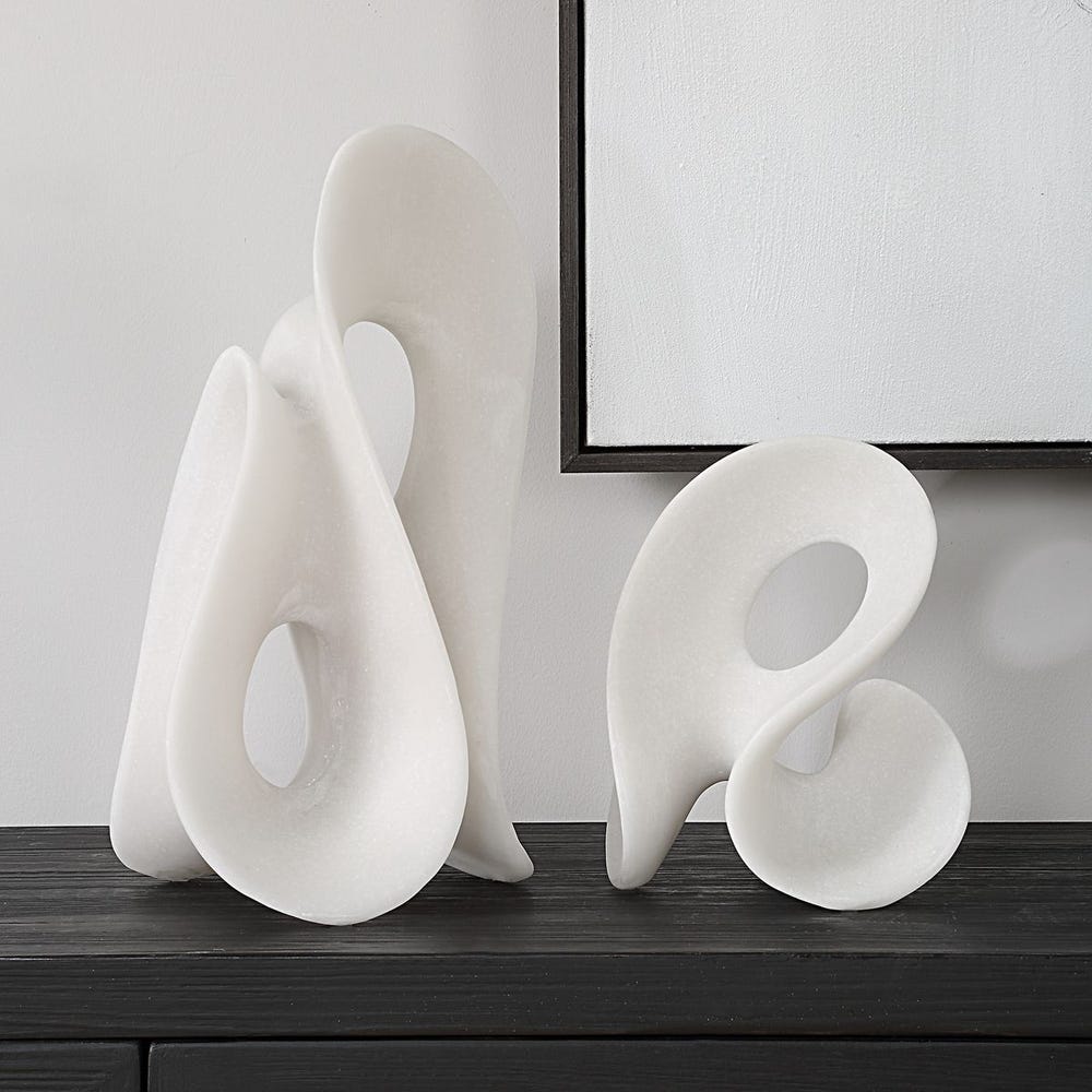 Silent Wave Indoor-Outdoor Sculptures, S/2 view 9