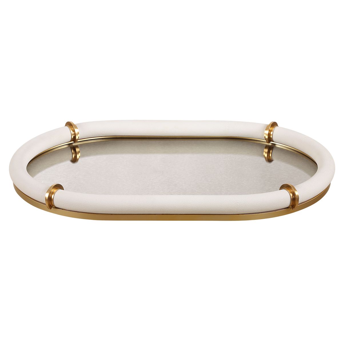 Cyprus Oval Tray, White view 5