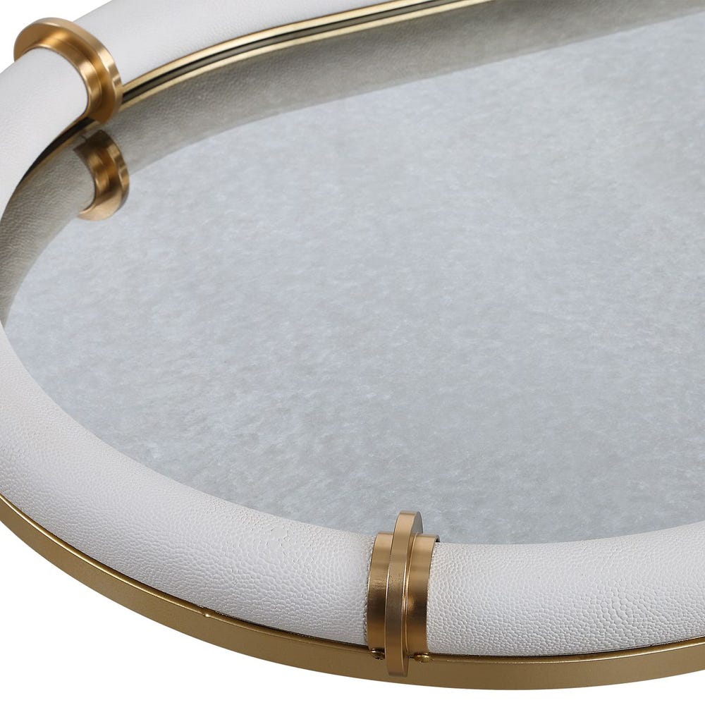 Cyprus Oval Tray, White view 19