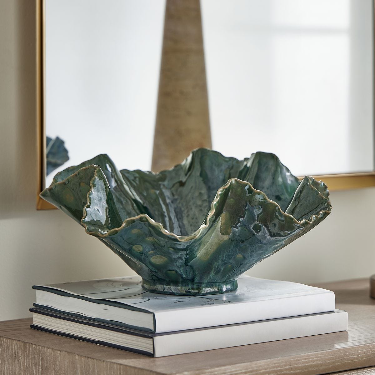 Verdant Bloom Indoor-Outdoor Bowl - Uttermost