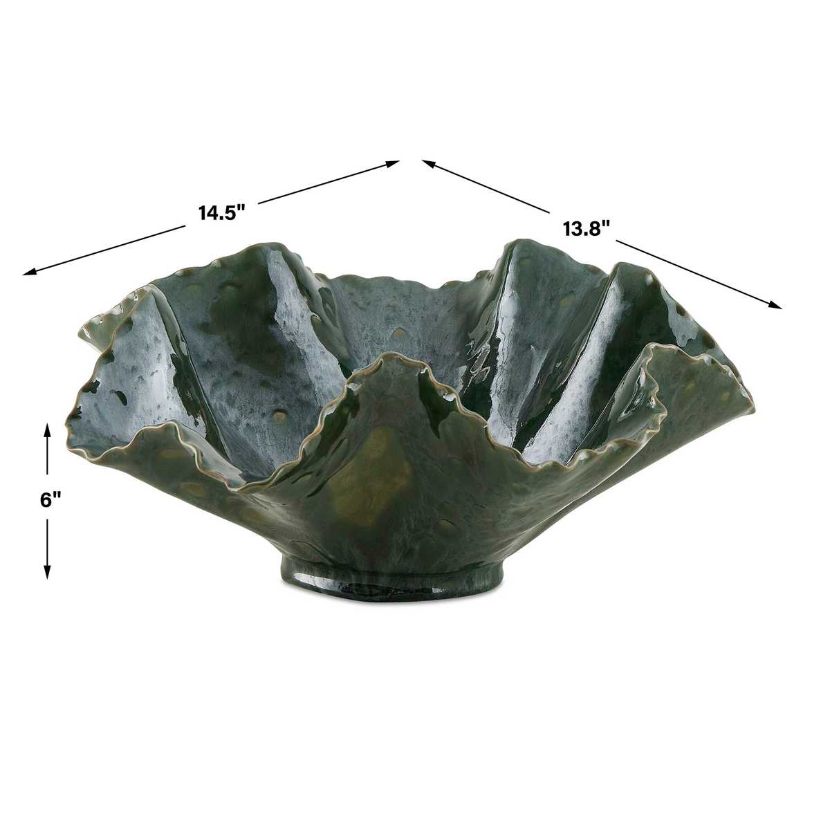 Verdant Bloom Indoor-Outdoor Bowl - Uttermost