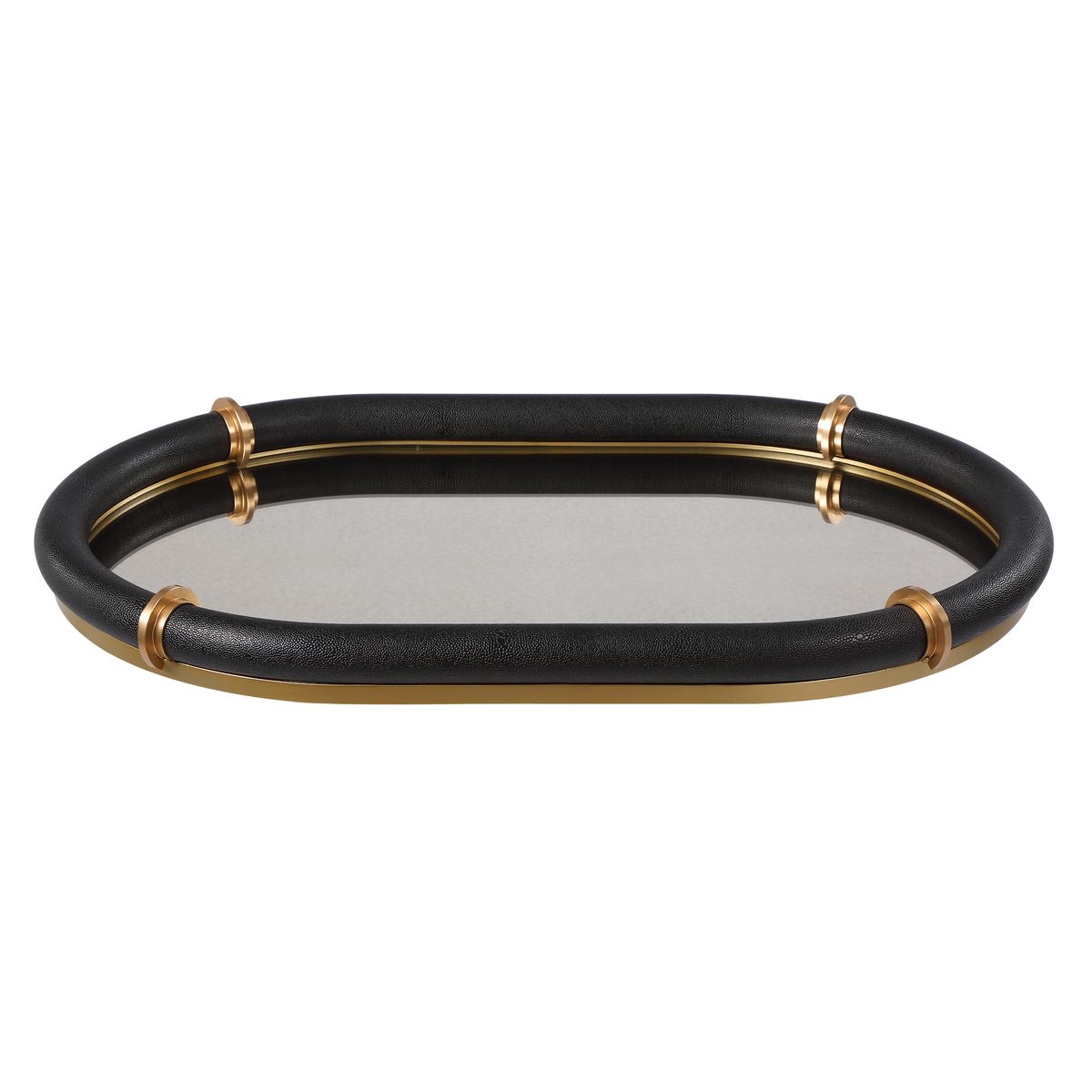 Cyprus Oval Tray, Black view 4