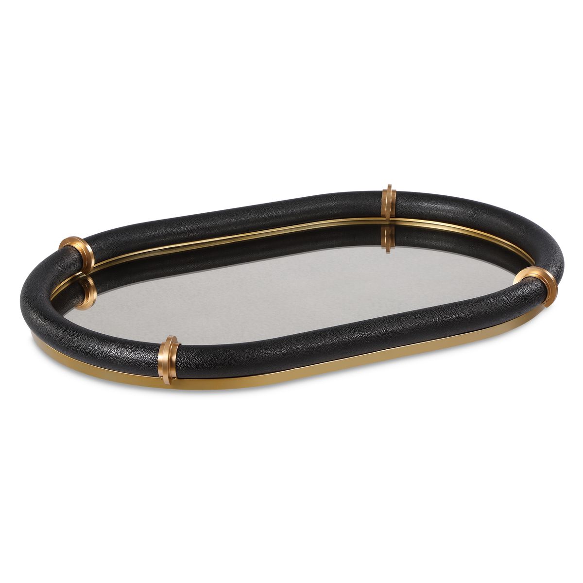 Cyprus Oval Tray, Black view 2