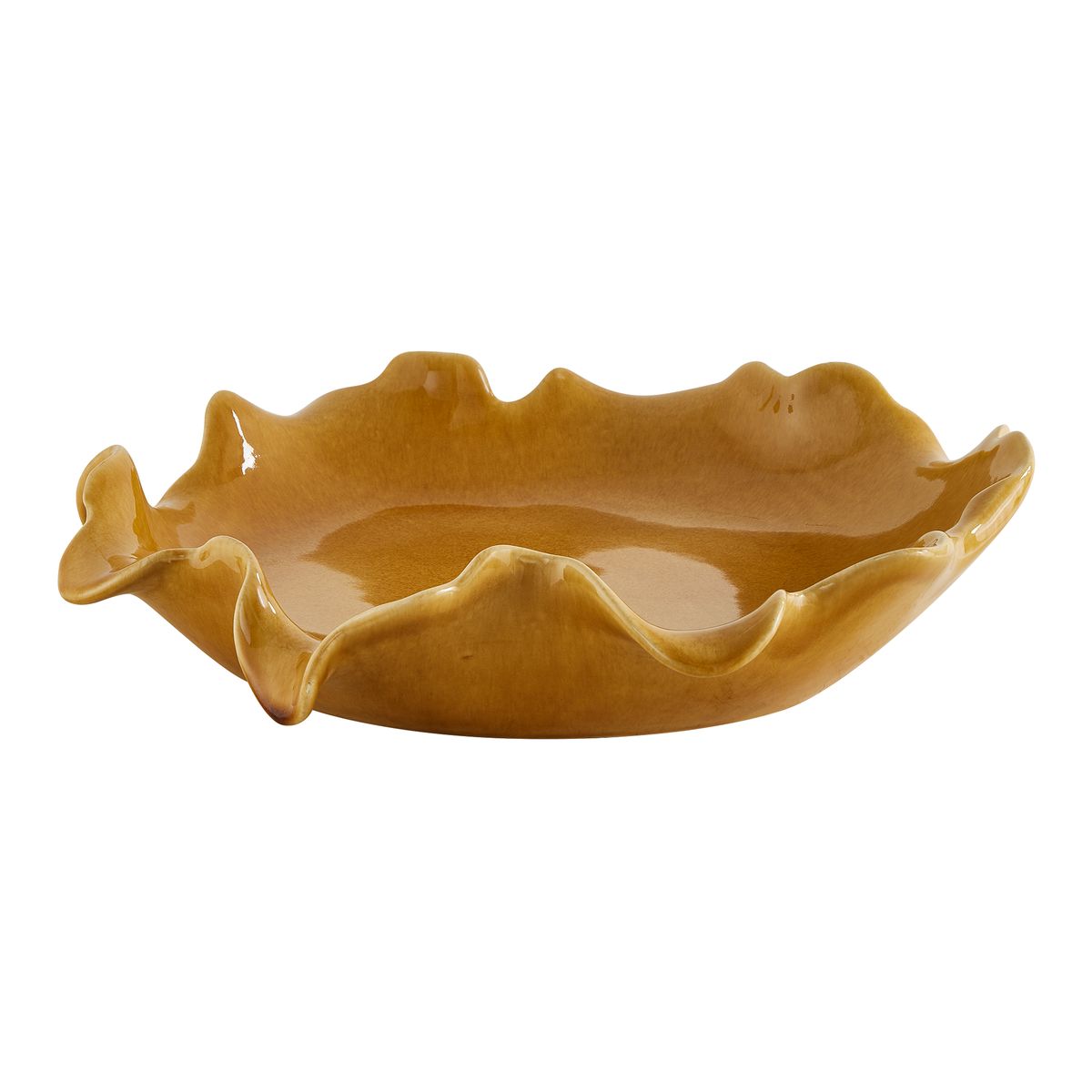 Golden Crest Ruffle Indoor-Outdoor Bowl view 4