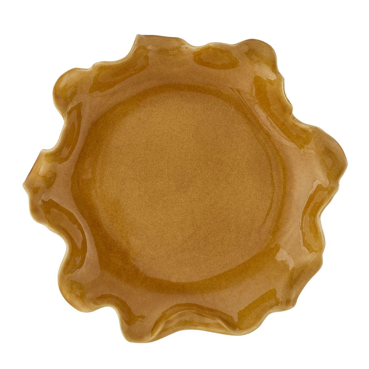 Golden Crest Ruffle Indoor-Outdoor Bowl view 5