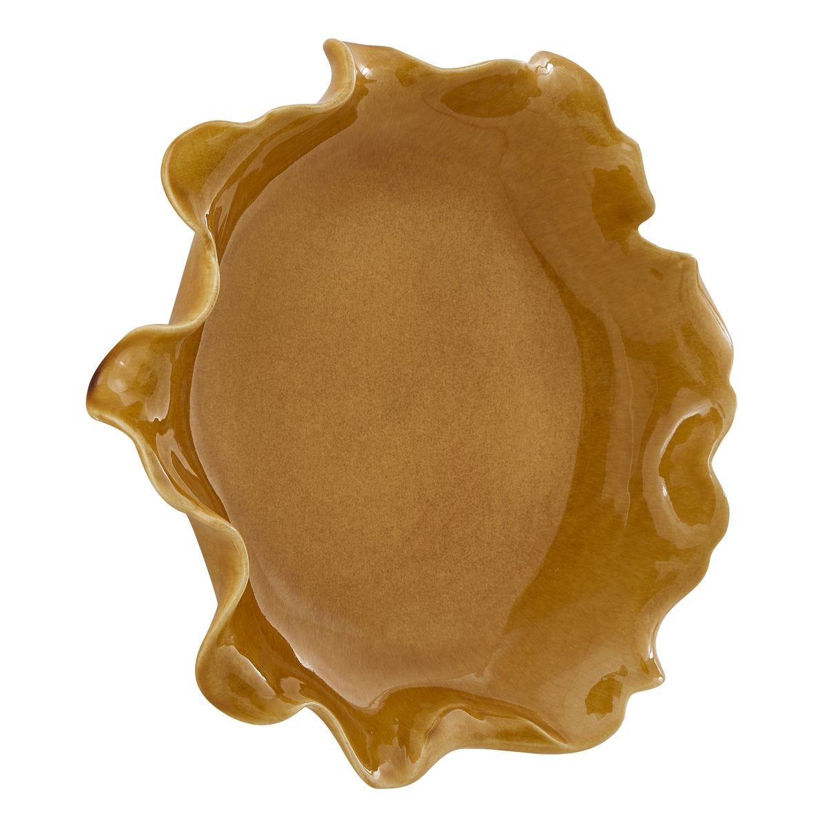 Golden Crest Ruffle Indoor-Outdoor Bowl view 6