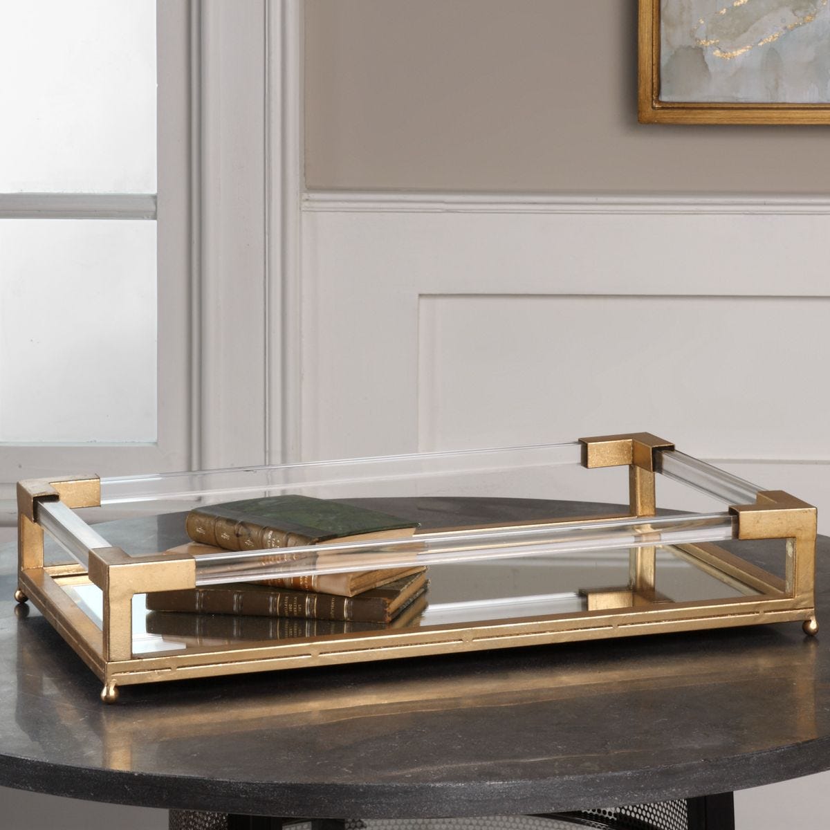 Balkan Tray, Gold view 4
