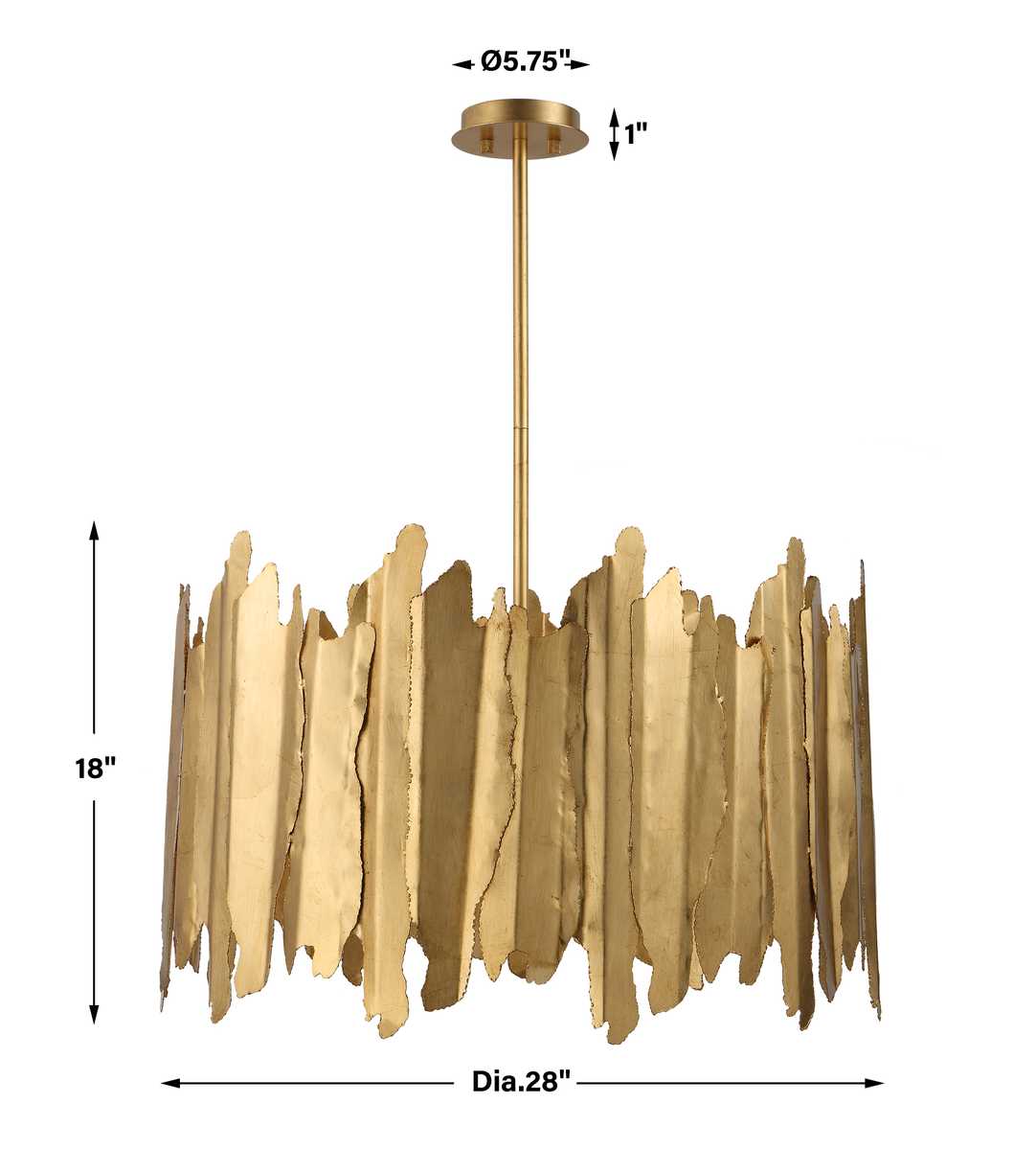Golden Gate, 8 Lt Pendant - Uttermost