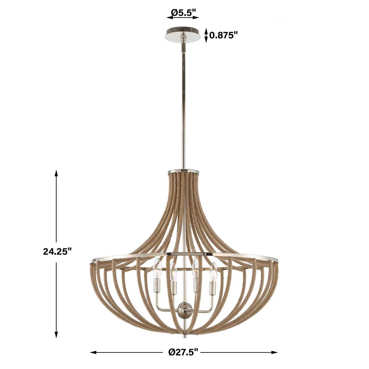 Lovelock, 4 Lt Pendant - Uttermost
