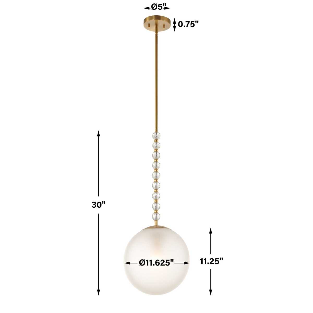 Ripple, 1 Lt Pendant - Uttermost