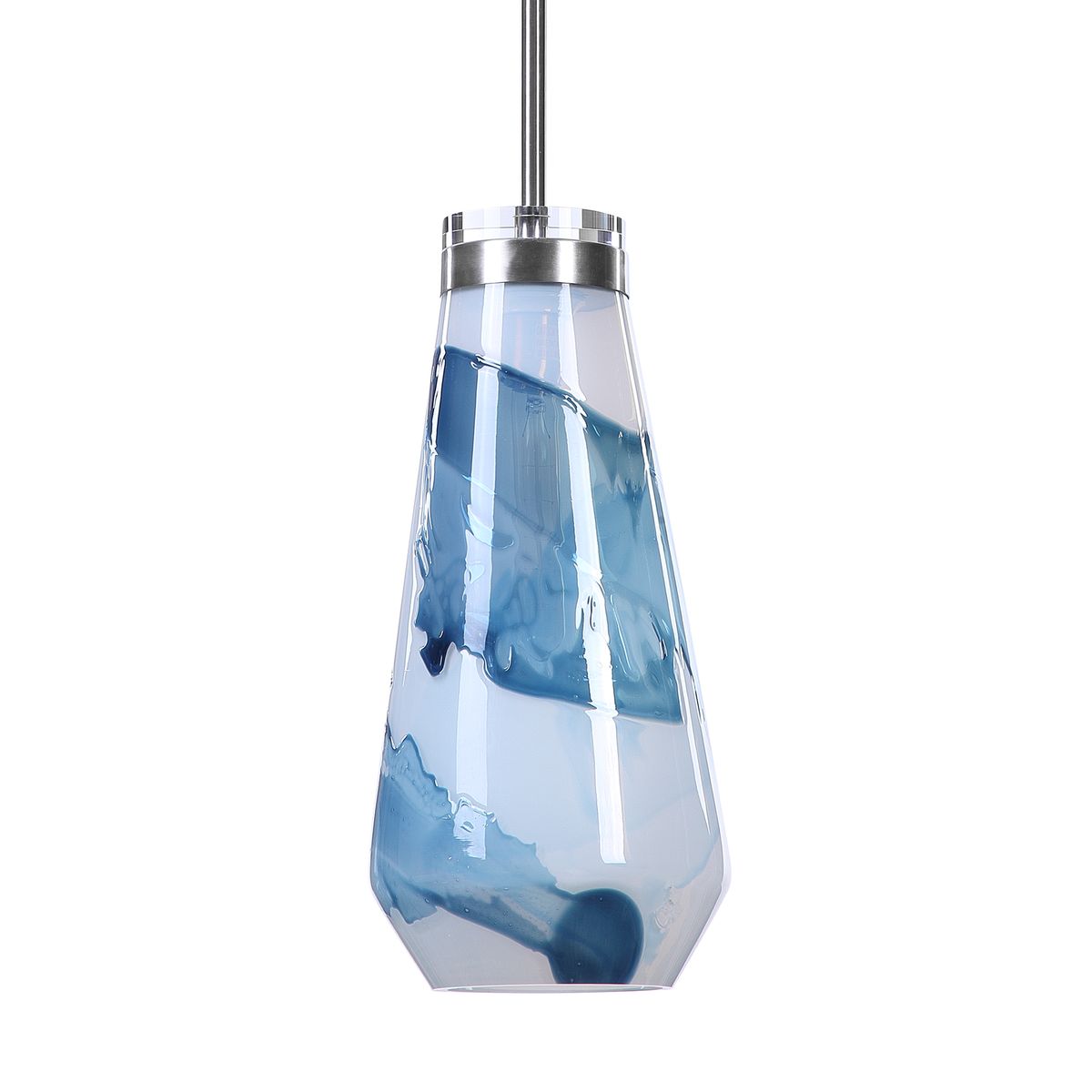 Windswept Blue & White, 1 Lt  Mini Pendant view 5