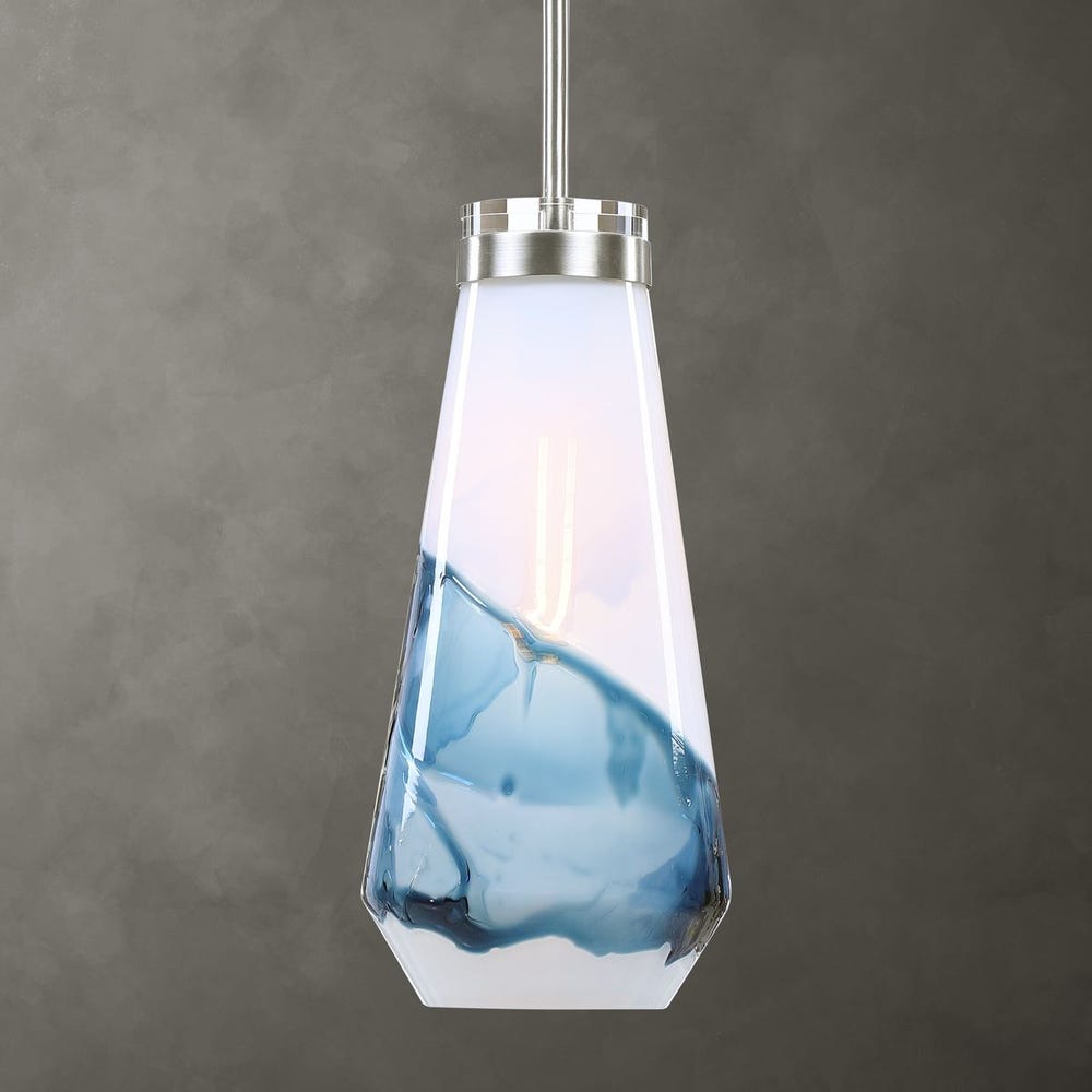 Windswept Blue & White, 1 Lt  Mini Pendant view 13