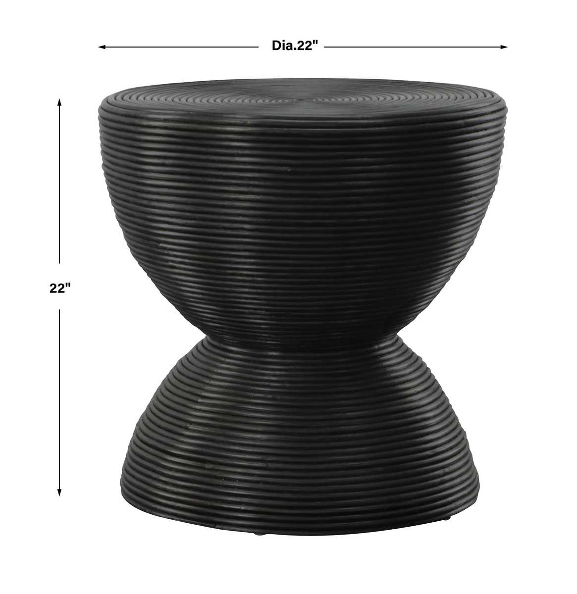 Bongo Side Table, Black - Uttermost