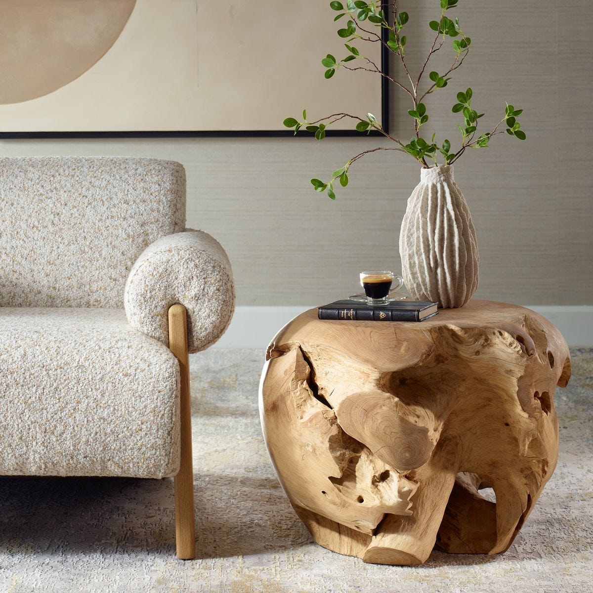 Sola Side Table, Bleached - Uttermost