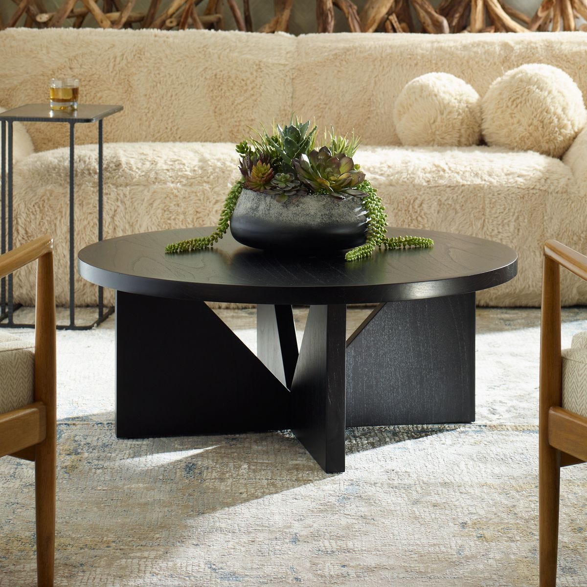 Nadette Coffee Table, Espresso - Uttermost