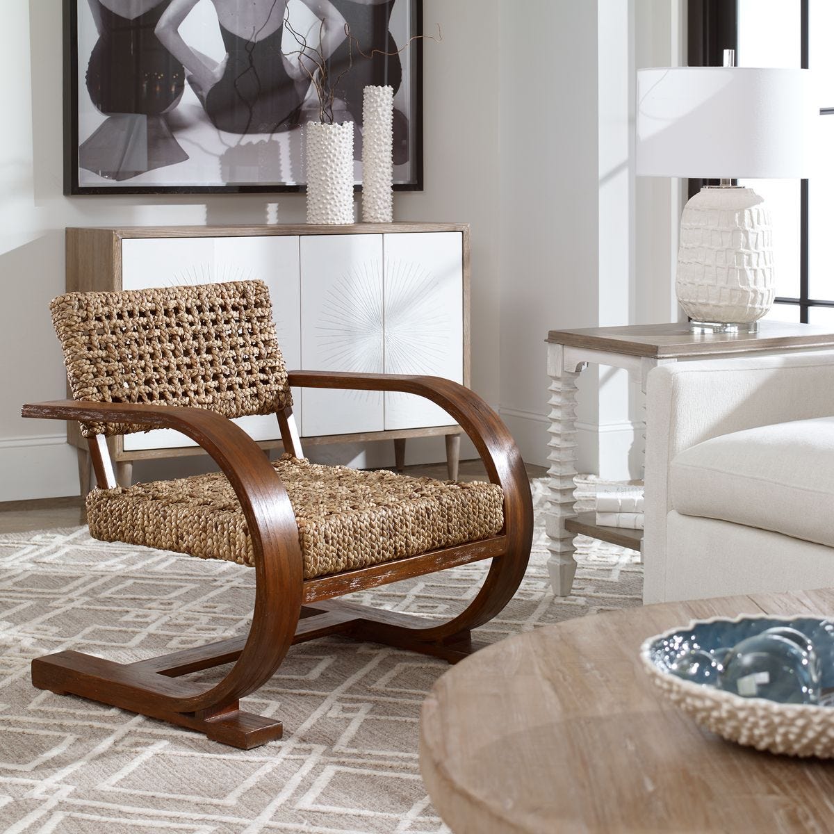 Rehema Accent Chair, Pecan - Revelation