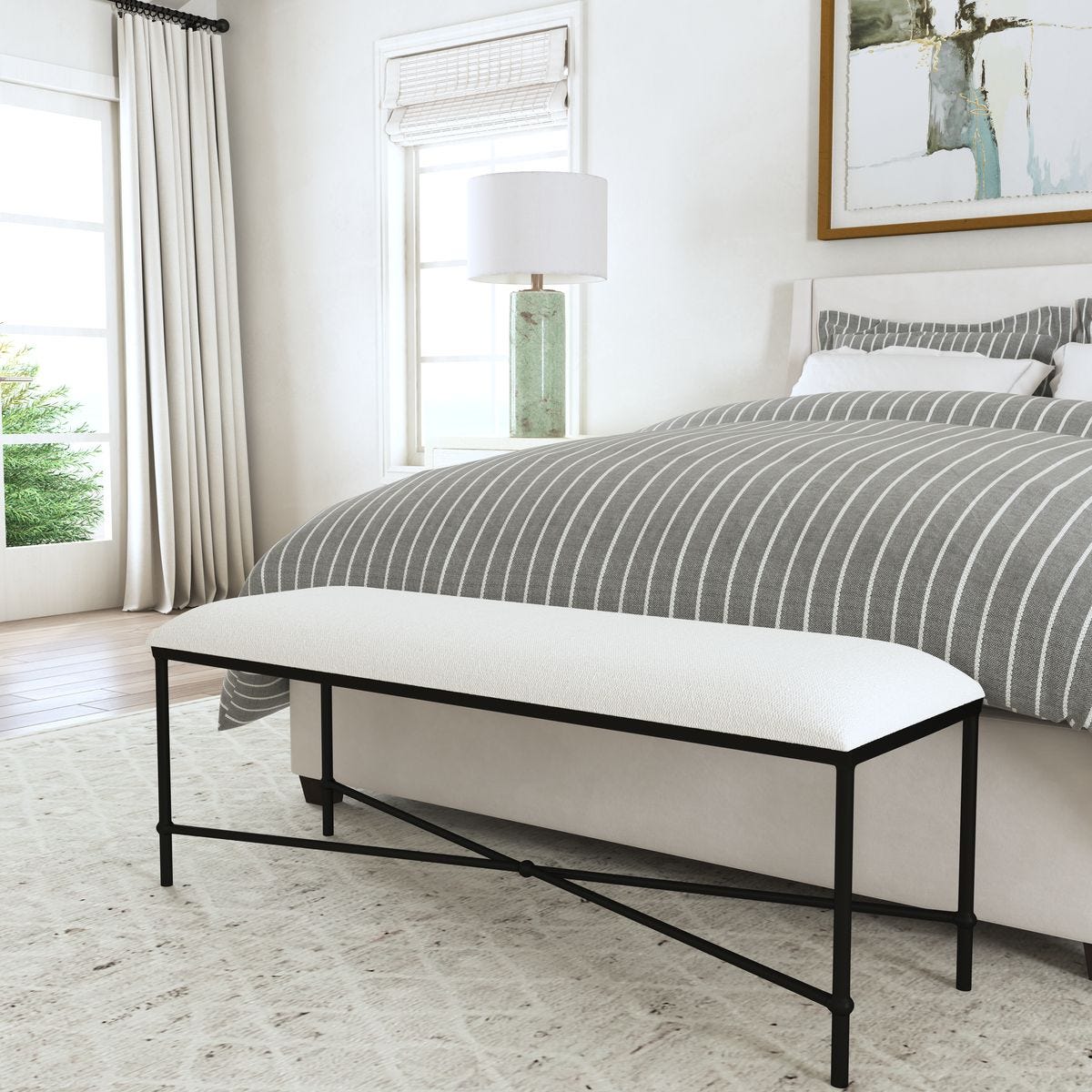Avenham Bench, Black - Uttermost