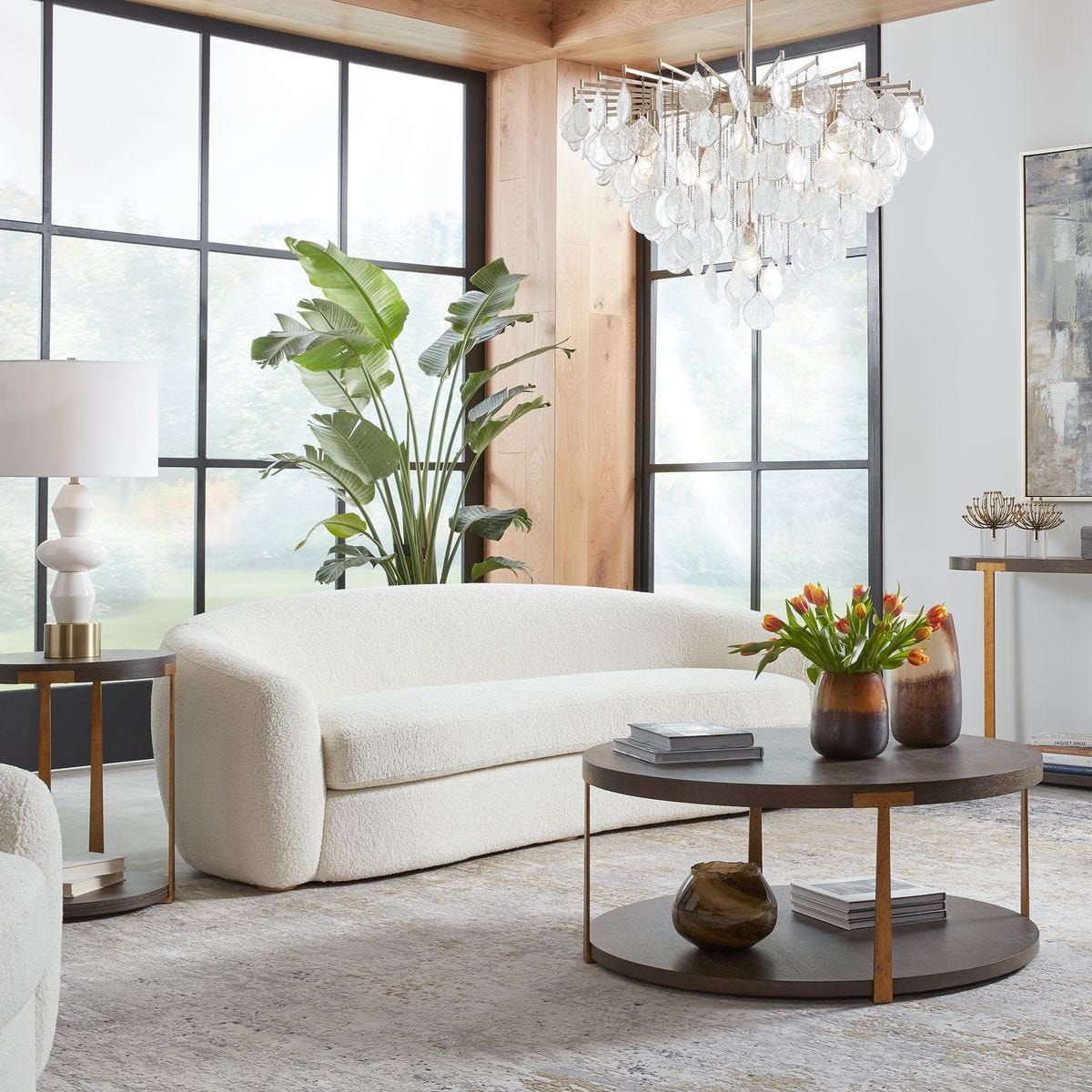 【ユカちゃん】オットマン Capra Sofa - Uttermost