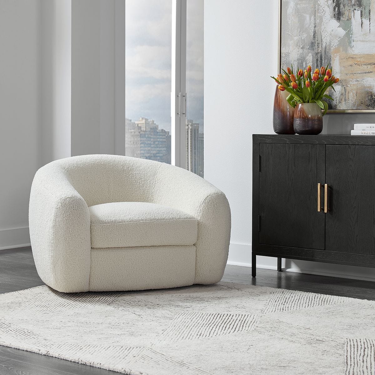 Capra Swivel Chair - Uttermost