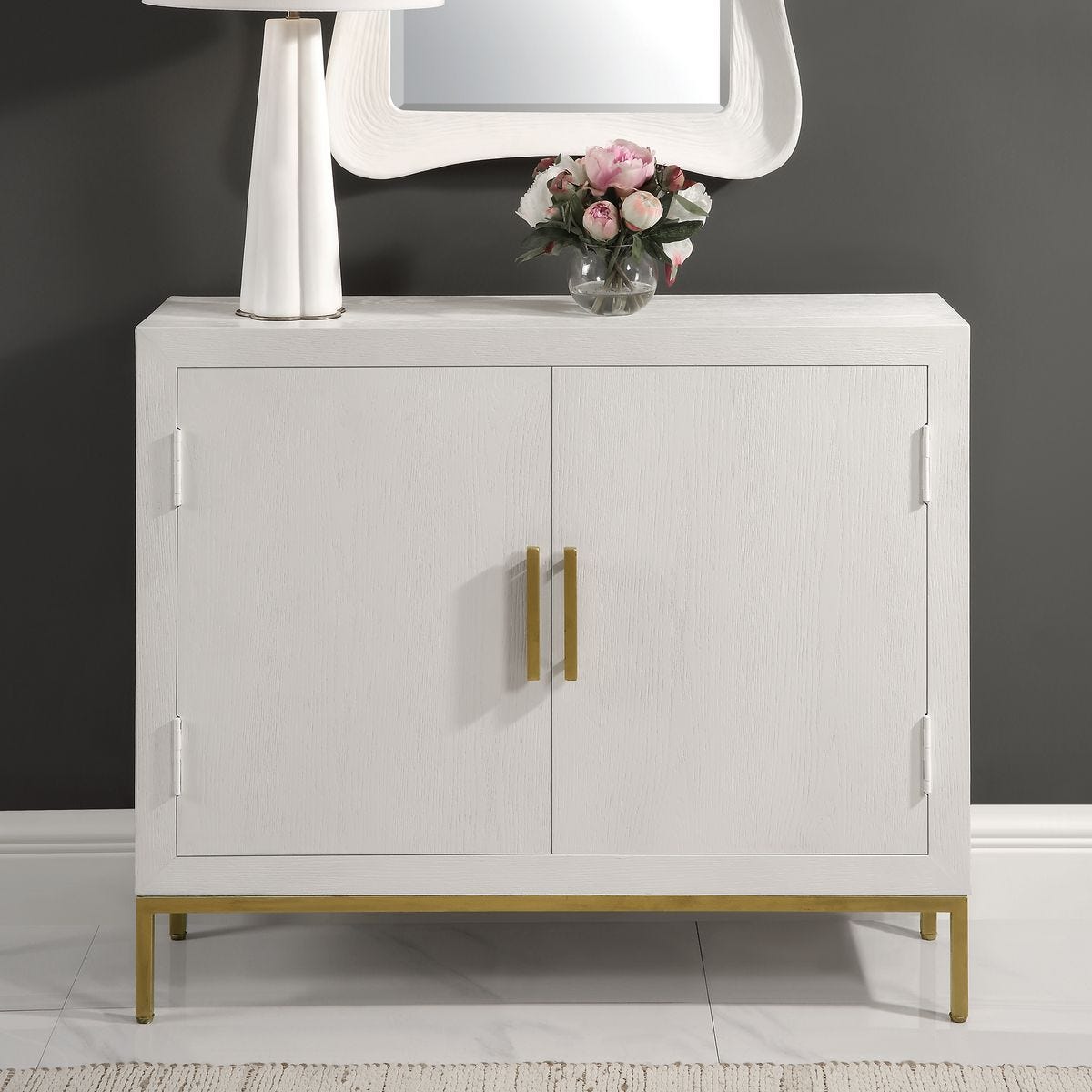 Front Range 2 Door Cabinet, White - Uttermost